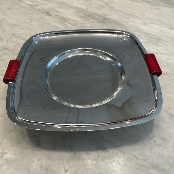 Vintage Mid Century Stainless Steel Serving Dish - Picture 2 of 6